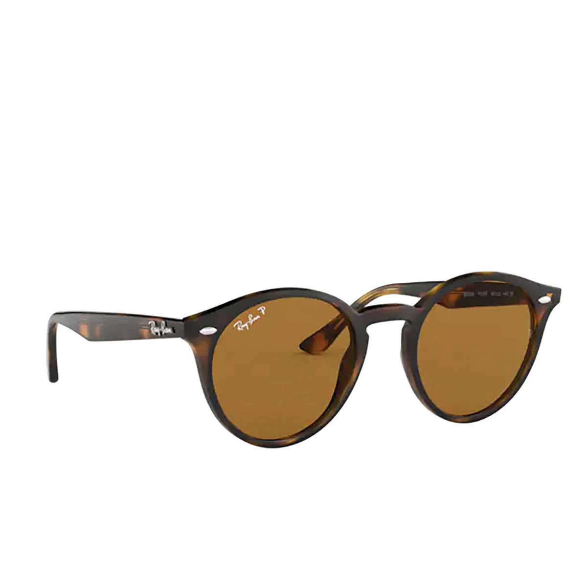 Ray-Ban® Round Sunglasses: RB2180 color 710/83 Light Havana - product thumbnail 2/3