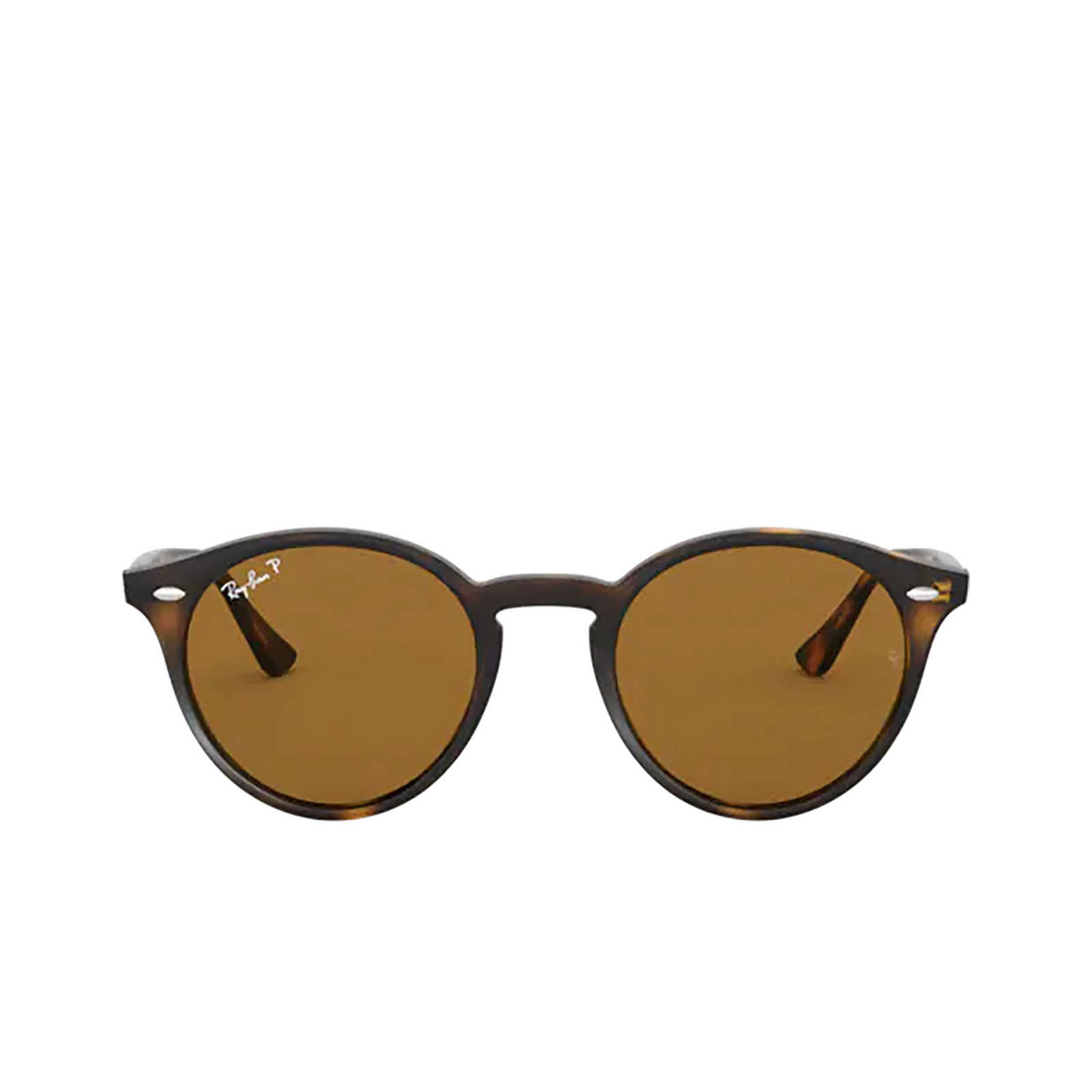 Ray-Ban® Round Sunglasses: RB2180 color 710/83 Light Havana - 1/3