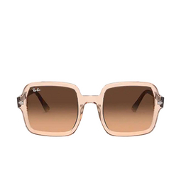 Ray-Ban® Square Sunglasses: RB2188 color 130143 Transparent Light Brown 