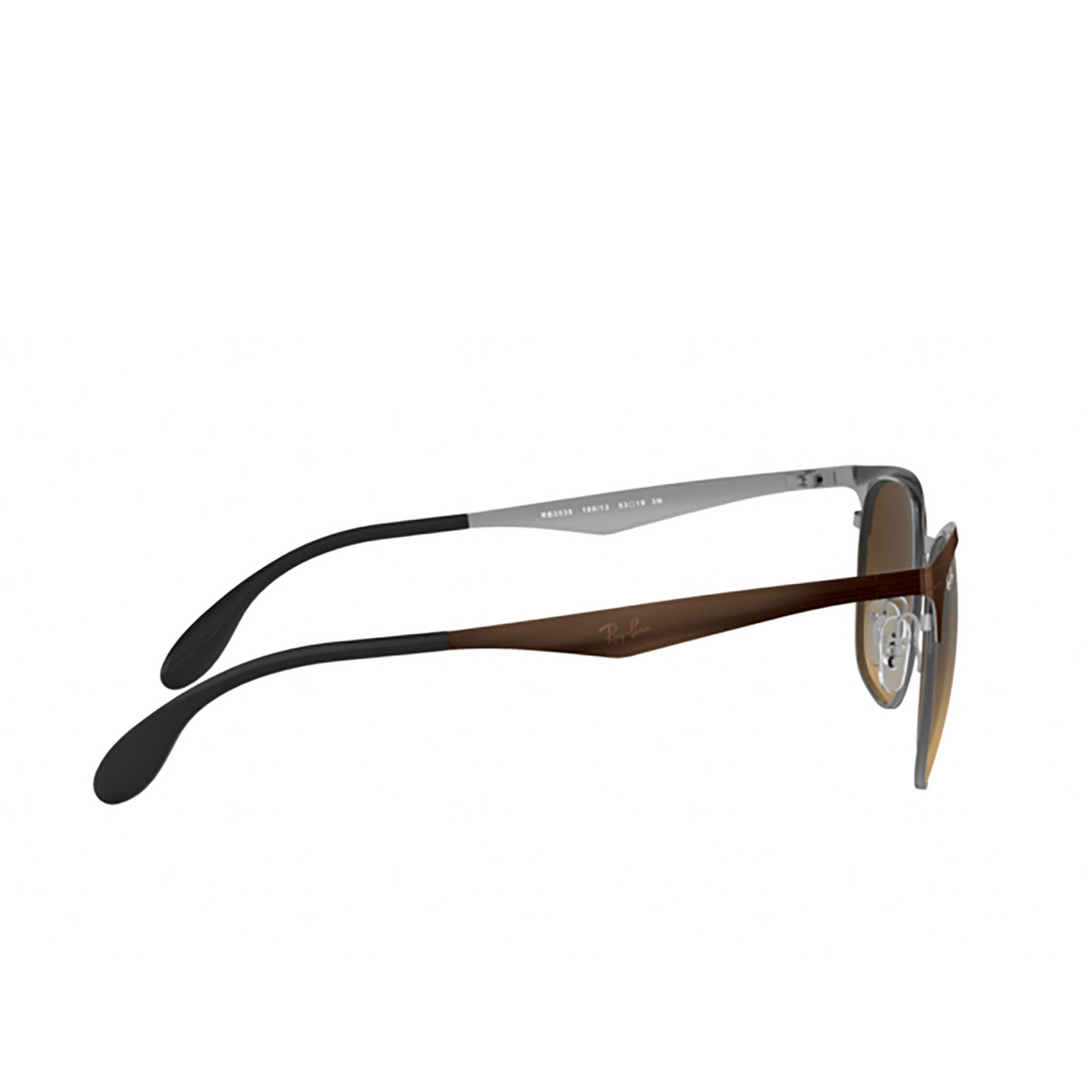 Ray-Ban® Square Sunglasses: RB3538 color 188/13 Top Brown On Gunmetal - product thumbnail 3/3