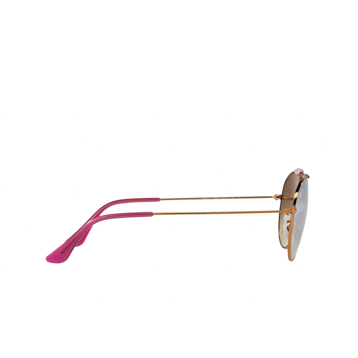 Ray-Ban® Round Sunglasses: RB3540 color 198/9U Shiny Bronze - product thumbnail 3/3