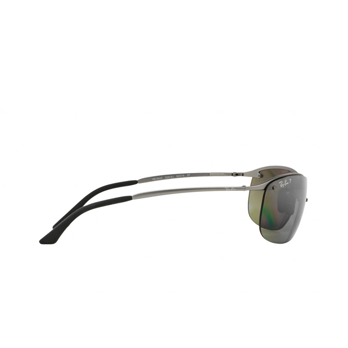 Ray-Ban® Rectangle Sunglasses: RB3542 color 029/5J Matte Gunmetal - product thumbnail 3/3
