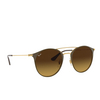 Ray-Ban RB3546 Sunglasses 900985 gold top brown - product thumbnail 2/4