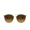 Ray-Ban RB3546 Sunglasses 900985 gold top brown - product thumbnail 1/4