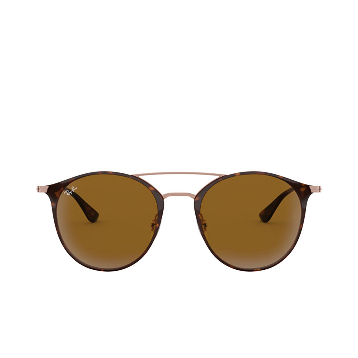 Ray-Ban RB3546 Sunglasses 9074 COPPER ON TOP HAVANA - front view