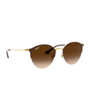Ray-Ban RB3578 Sunglasses 900913 gold top brown - product thumbnail 2/4