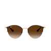 Gafas de sol Ray-Ban RB3578 900913 gold top brown - Miniatura del producto 1/4