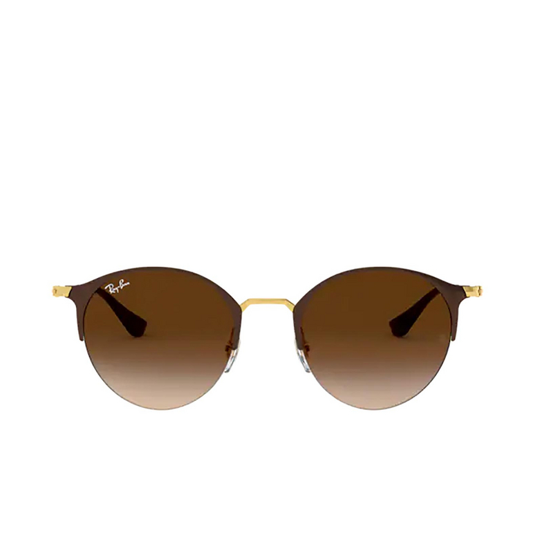 Ray-Ban RB3578 Sunglasses 900913 gold top brown - 1/4