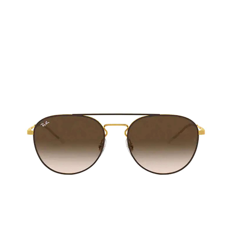 Occhiali da sole Ray-Ban RB3589 905513 gold top on brown - 1/4