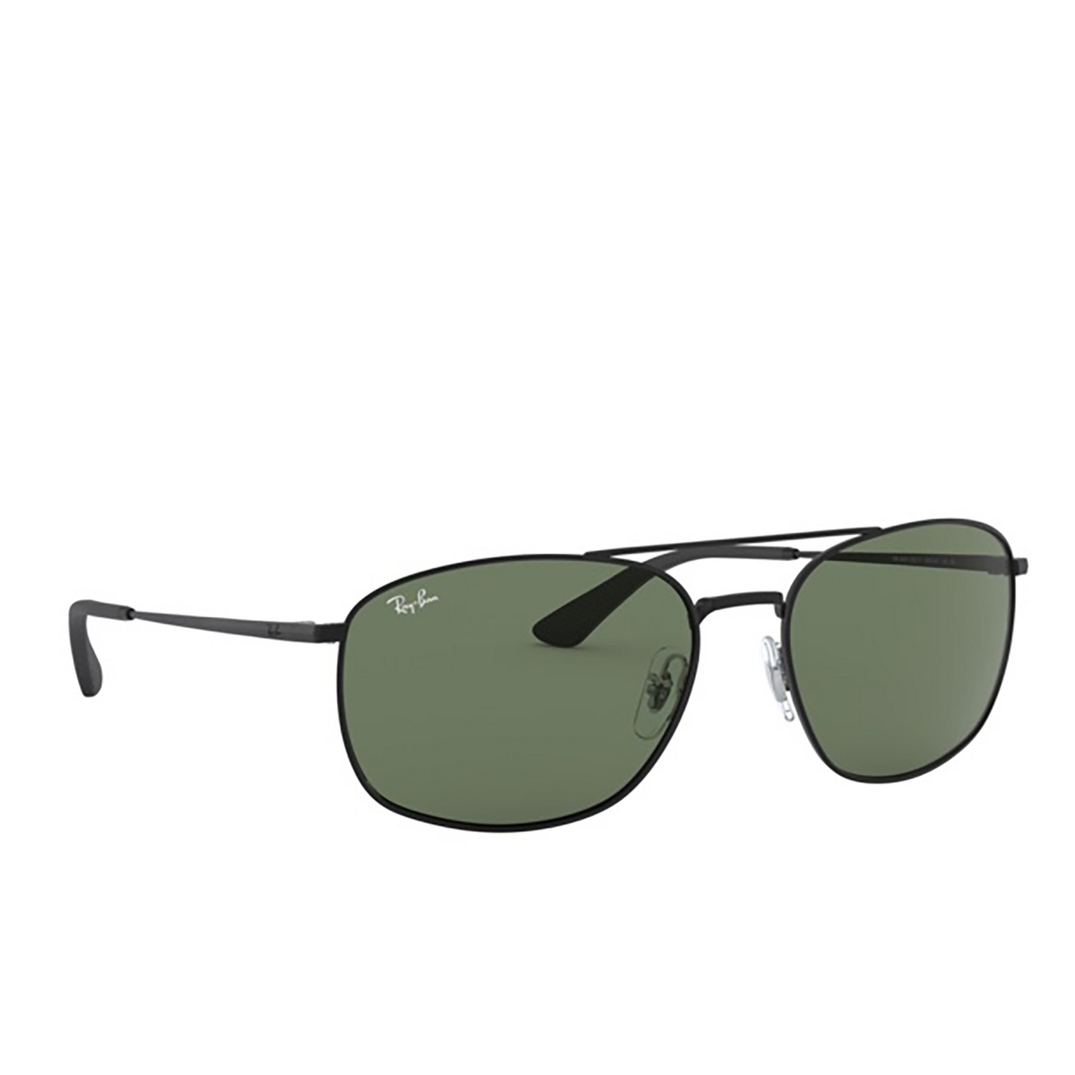 Ray-Ban® Square Sunglasses: RB3654 color 002/71 Black - 2/3