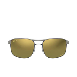 Ray-Ban® Square Sunglasses: RB3660CH color 90756O Gunmetal On Matte Gunmetal 