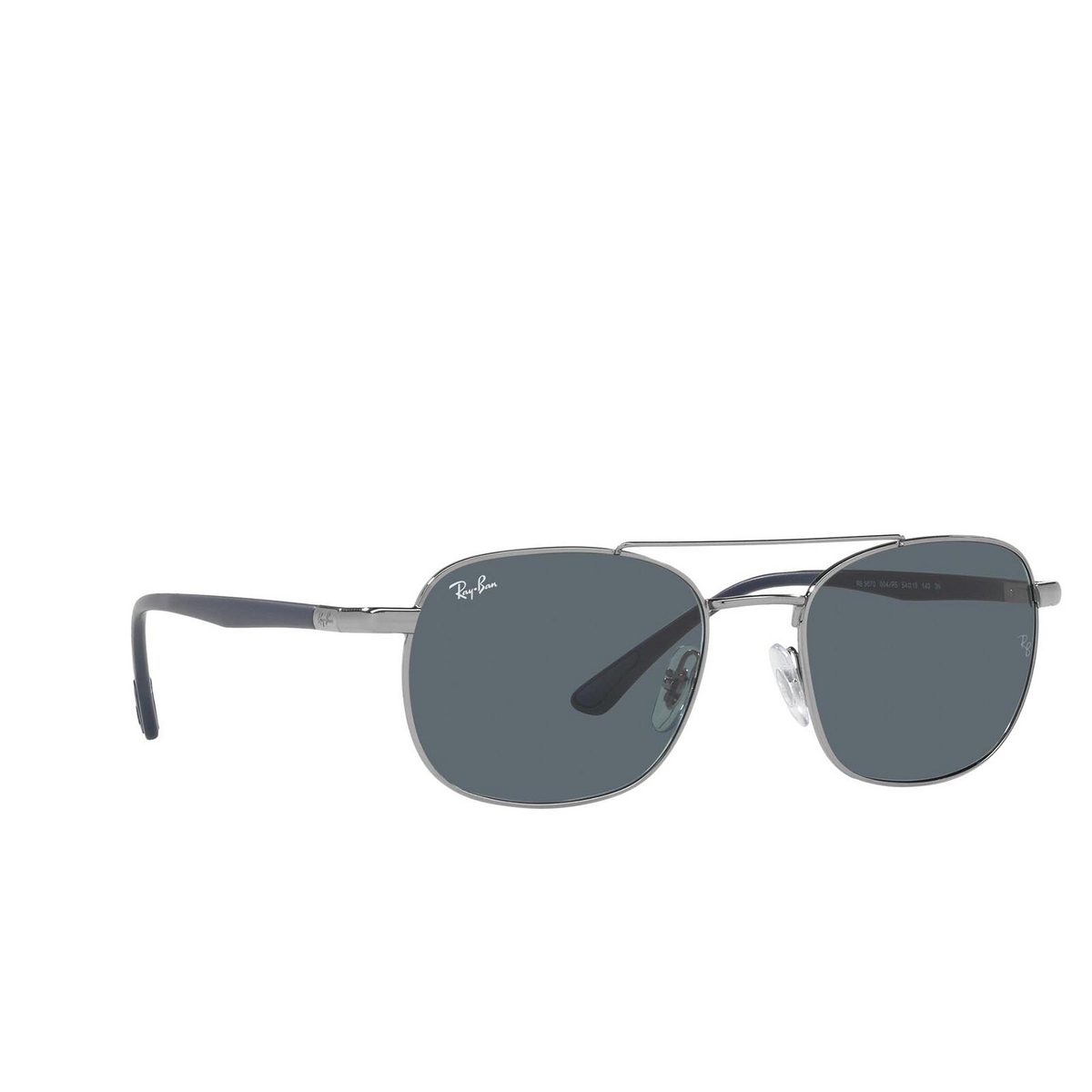 Ray-Ban® Square Sunglasses: RB3670 color 004/R5 Gunmetal - 2/3