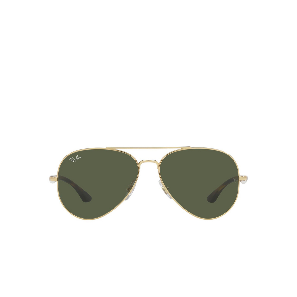 Ray-Ban® Aviator Sunglasses: RB3675 color Arista 001/31 - front view.
