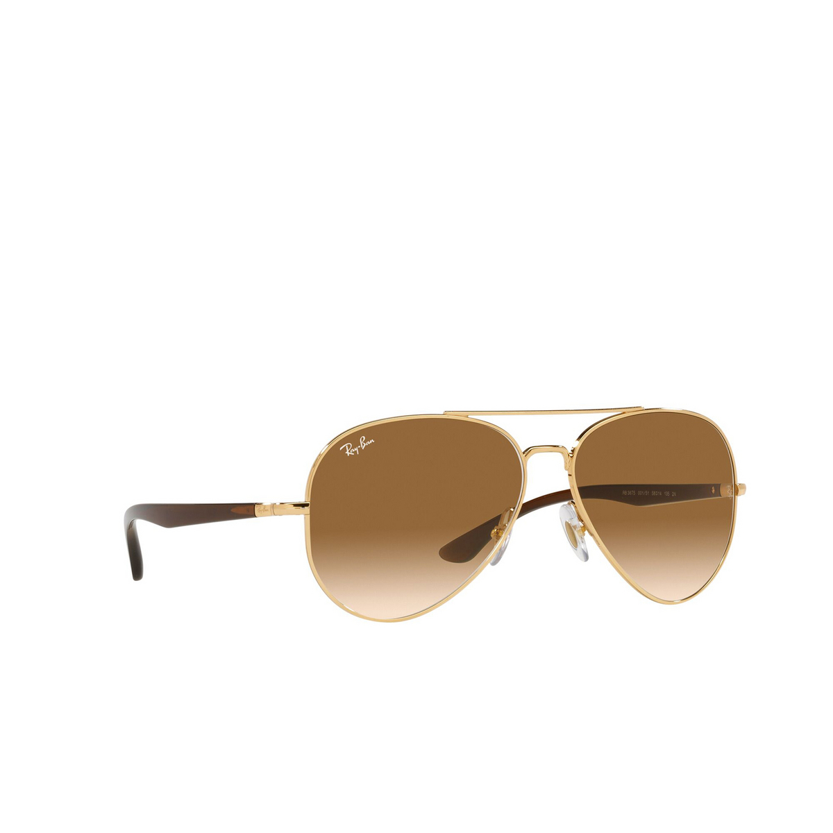 Ray-Ban RB3675 Sunglasses 001/51 Arista - three-quarters view