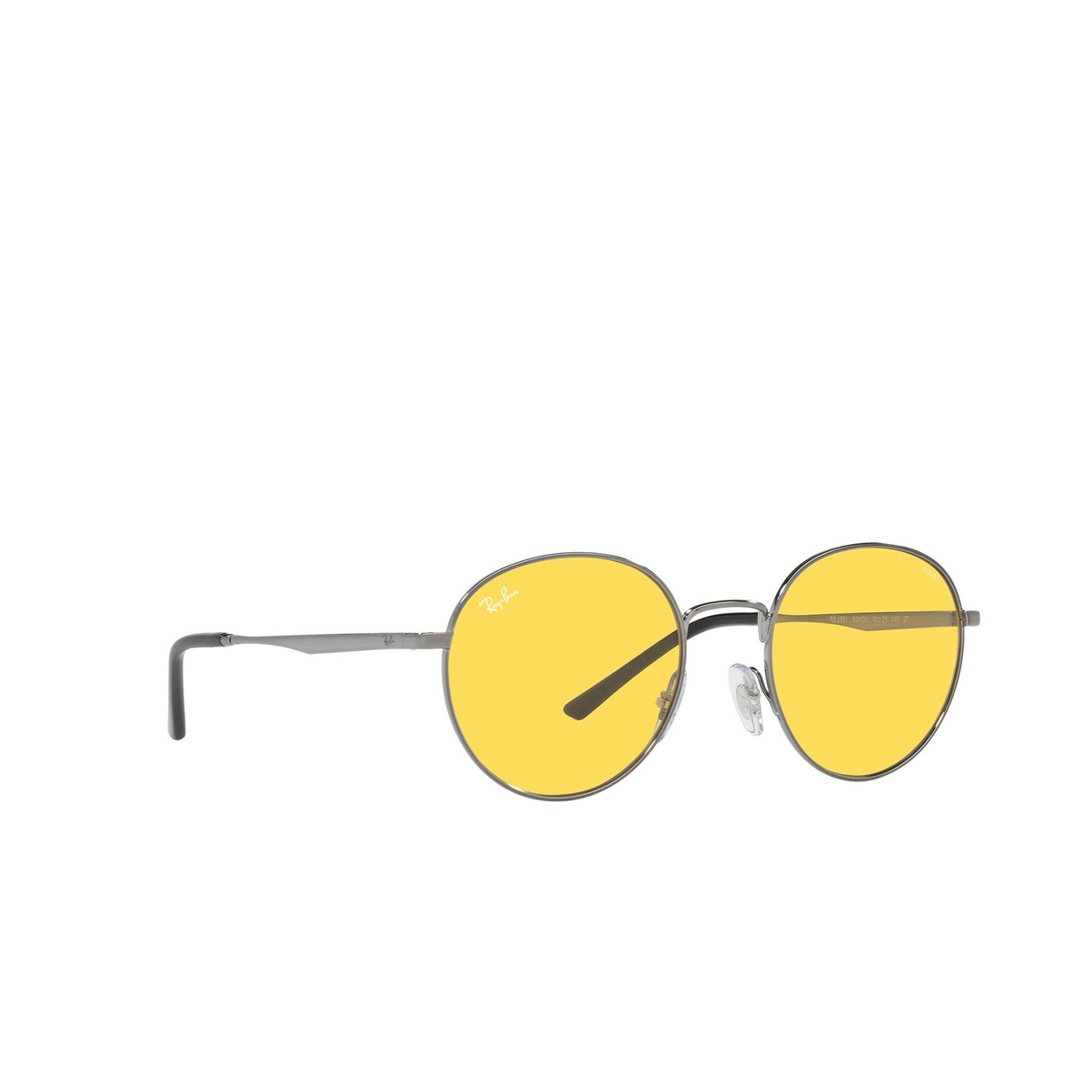 Ray-Ban RB3681 Sunglasses 004/Q1 Gunmetal - three-quarters view