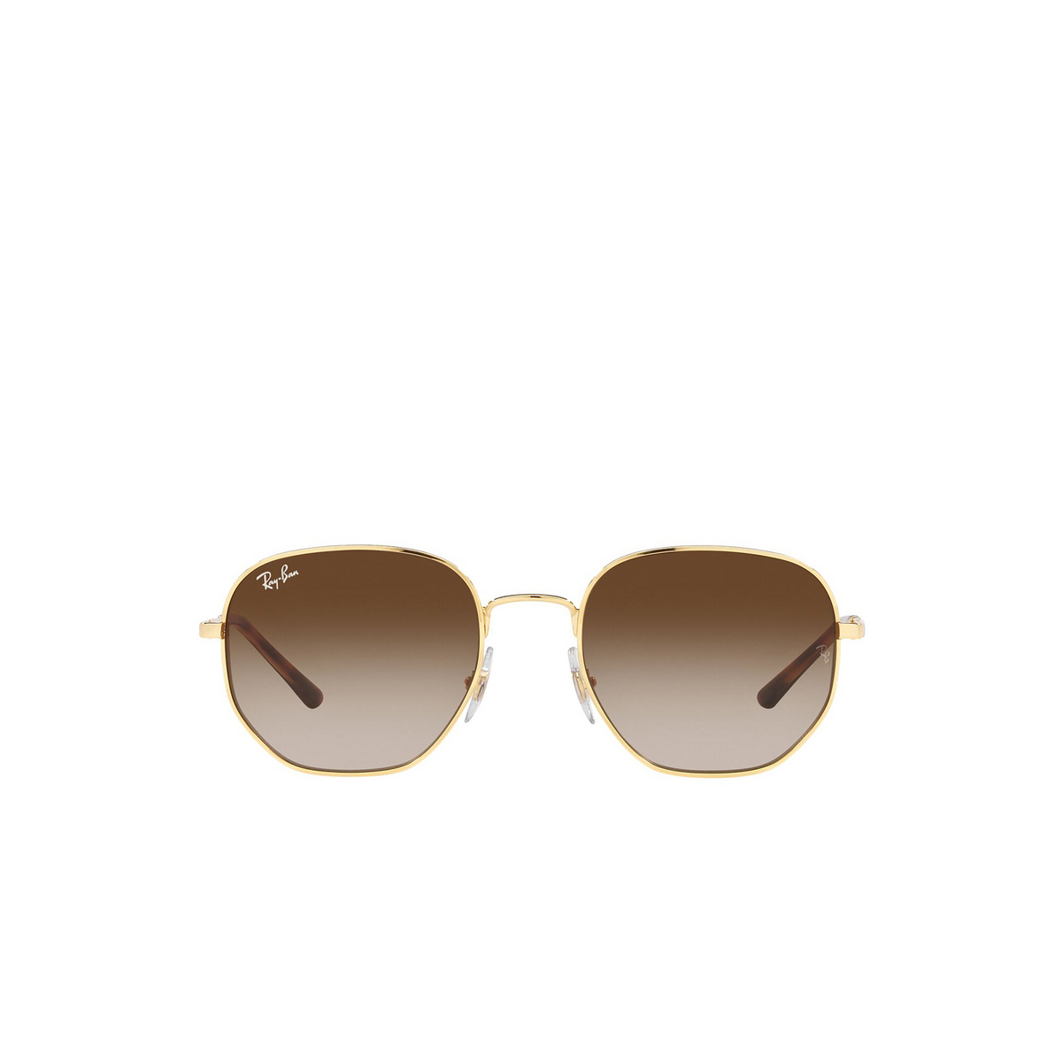 Ray-Ban® Irregular Sunglasses: RB3682 color Arista 001/13 - front view.