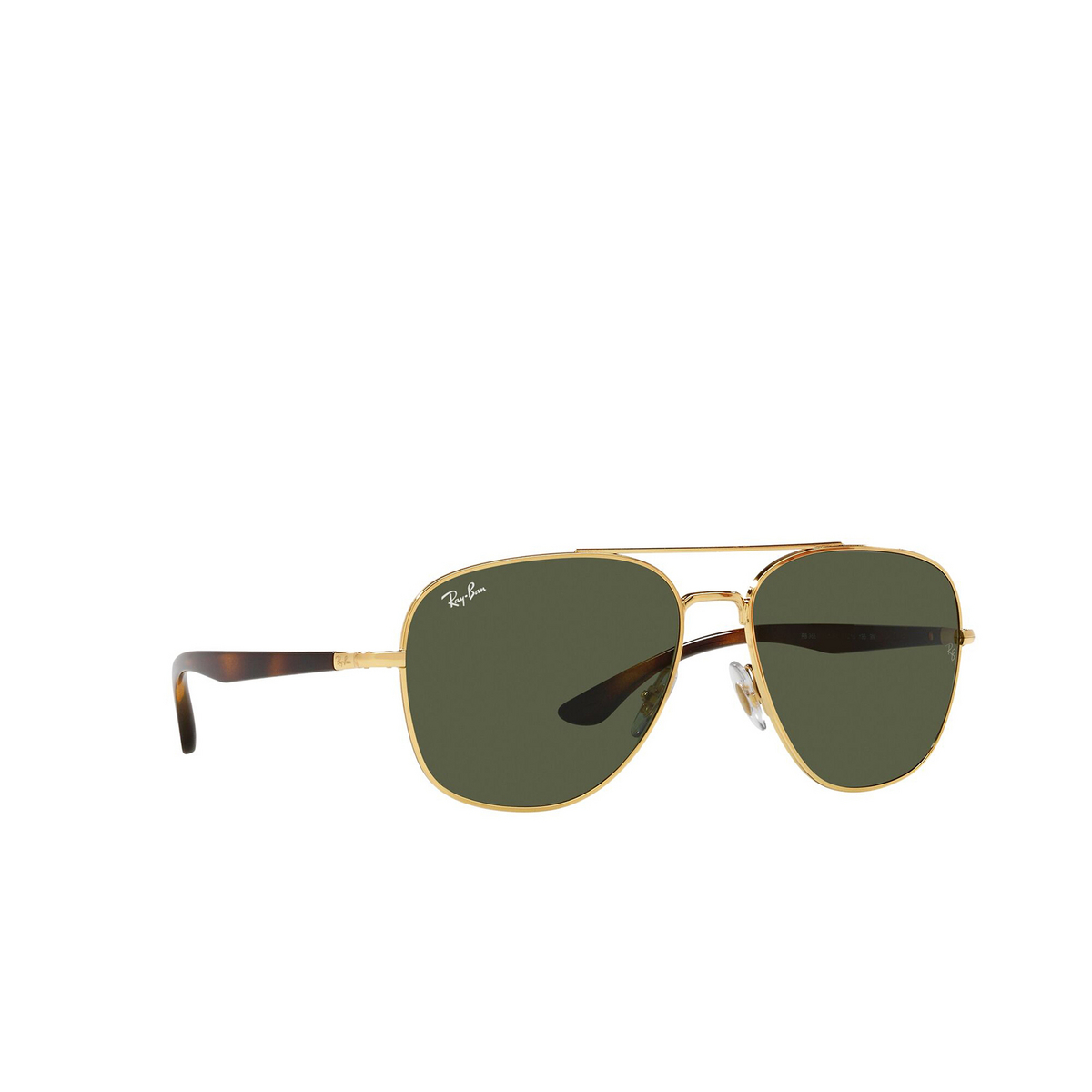 Ray-Ban® Square Sunglasses: RB3683 color Arista 001/31 - three-quarters view.