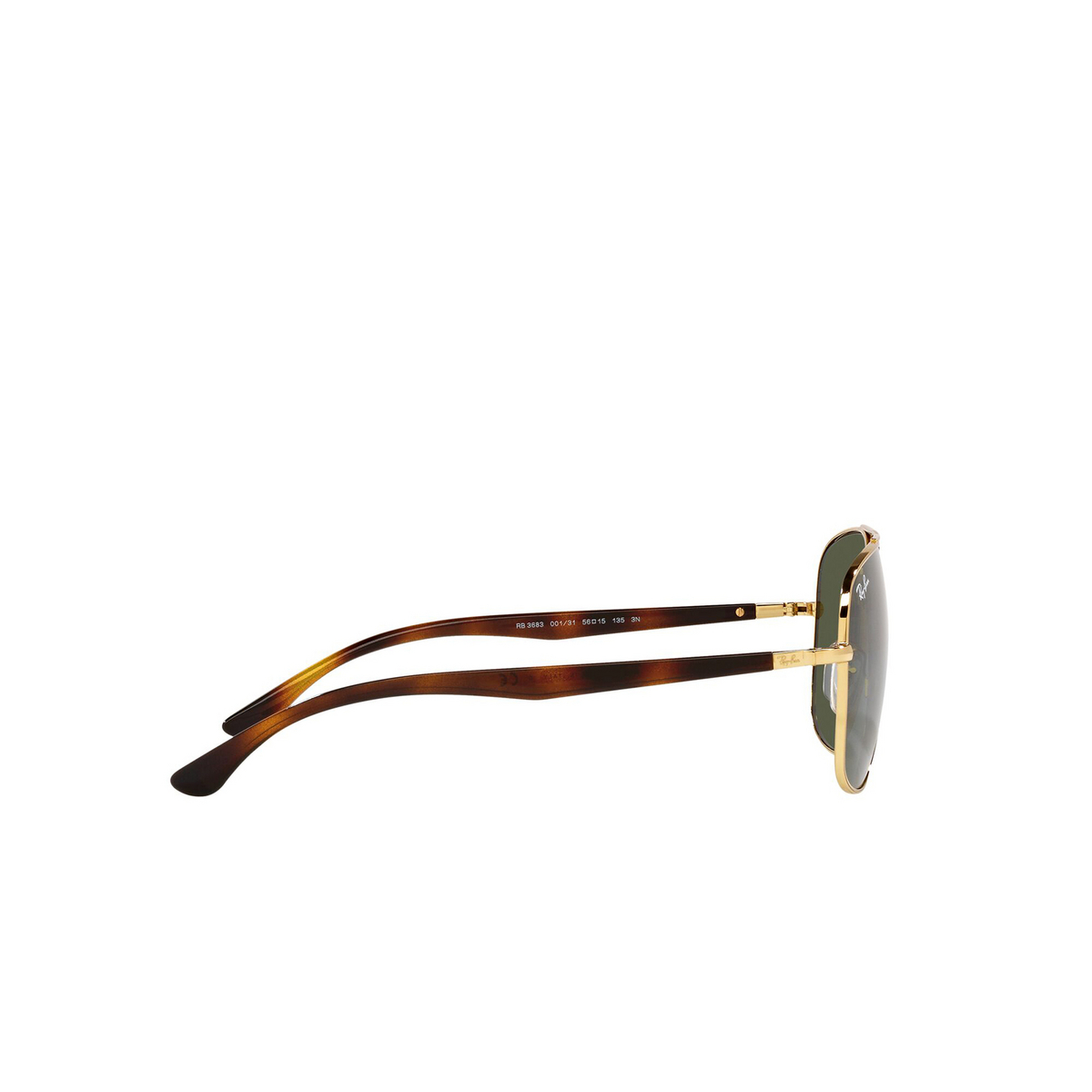 Ray-Ban® Square Sunglasses: RB3683 color 001/31 Arista - product thumbnail 3/3
