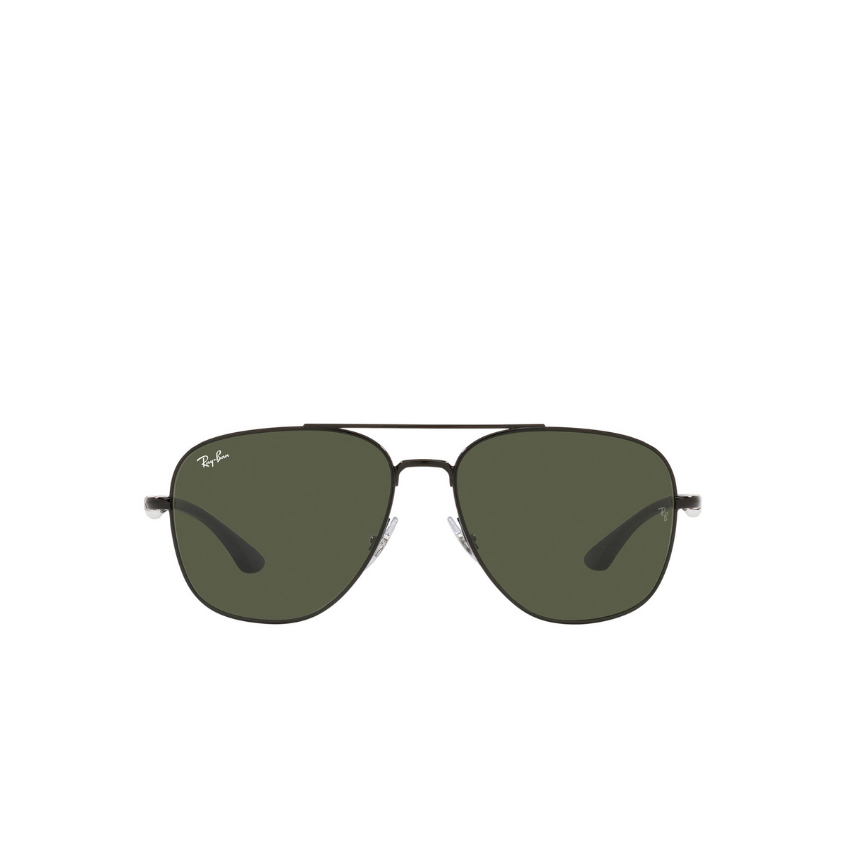 Ray-Ban® Square Sunglasses: RB3683 color Black 002/31 - front view.