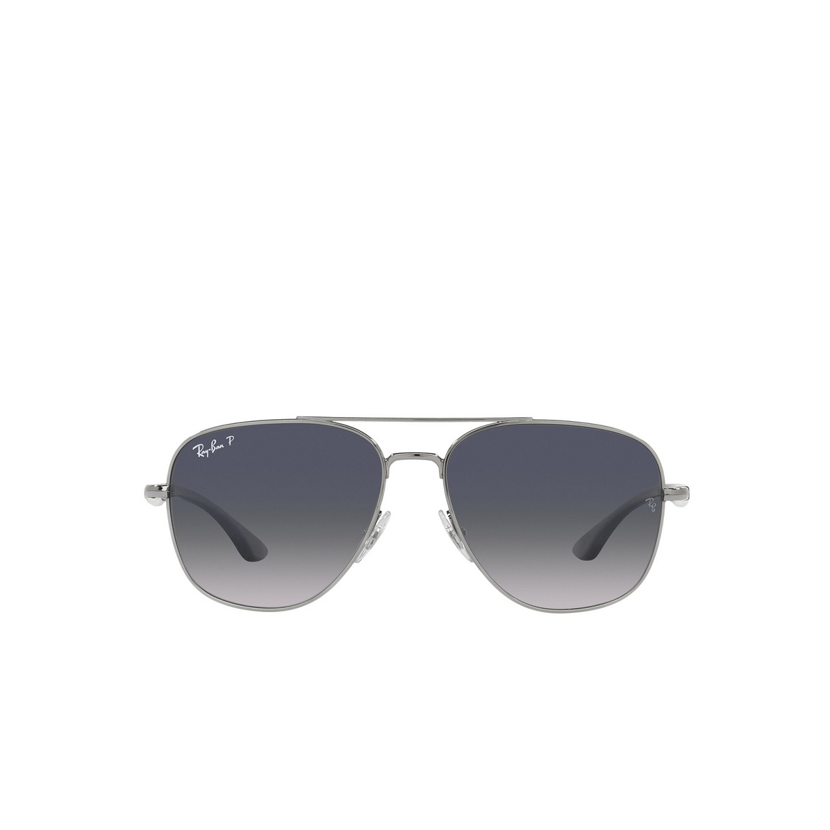 Ray-Ban® Square Sunglasses: RB3683 color Gunmetal 004/78 - front view.
