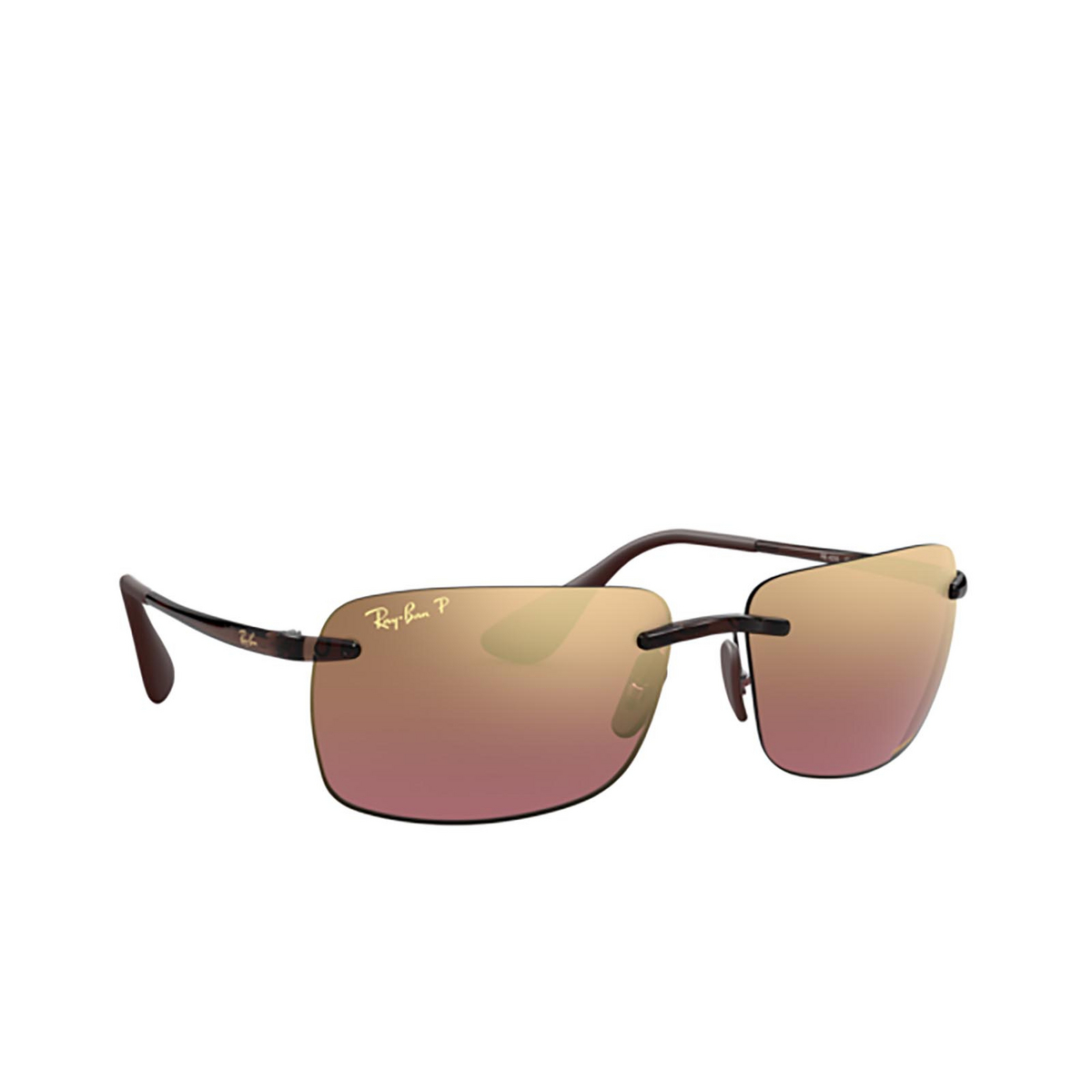 Ray-Ban® Square Sunglasses: RB4255 color 604/6B Shiny Brown - 2/3