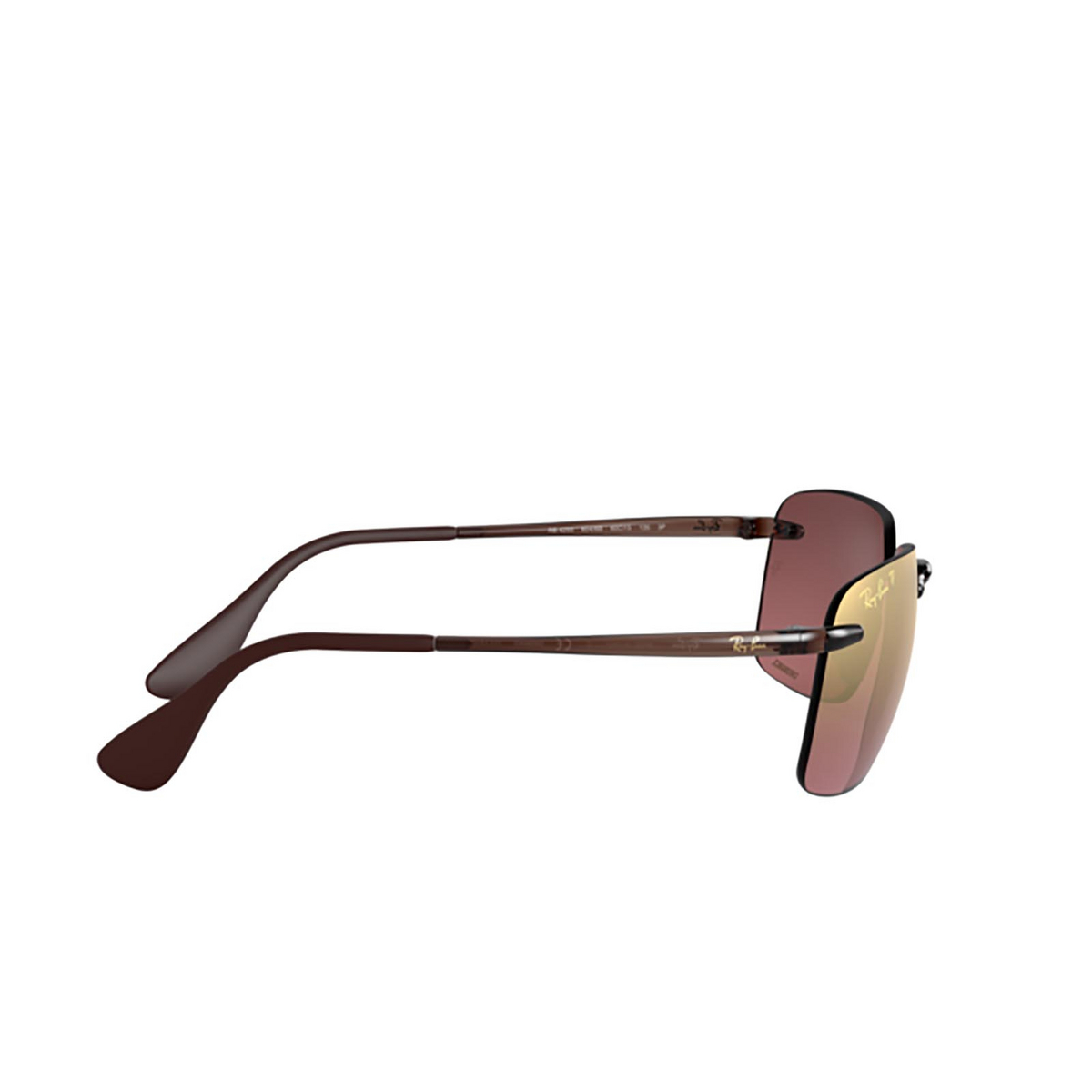 Ray-Ban® Square Sunglasses: RB4255 color 604/6B Shiny Brown - product thumbnail 3/3