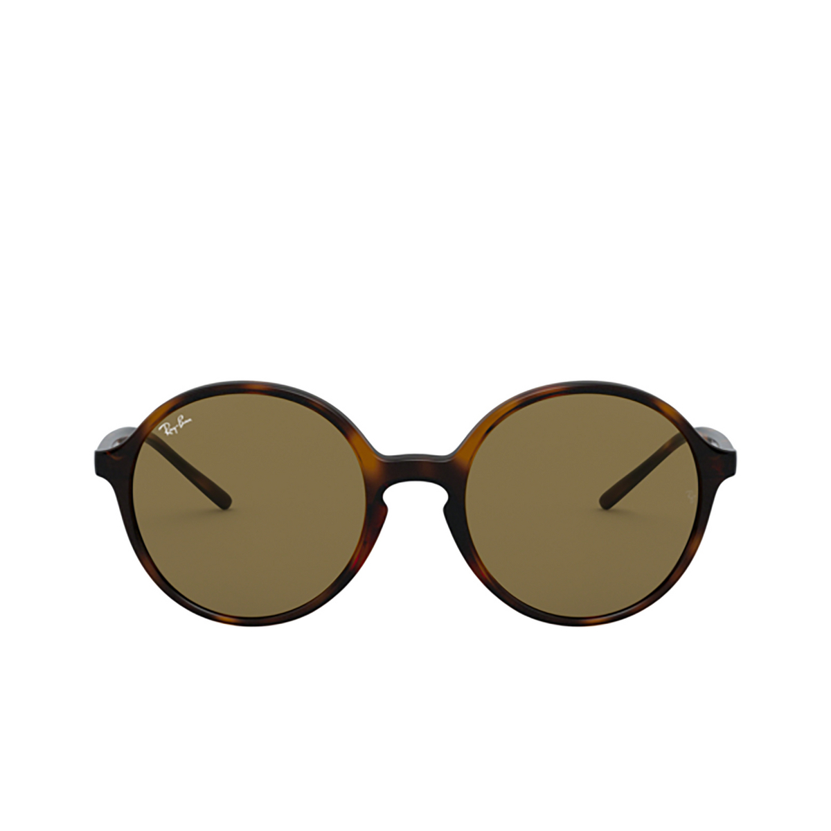 Ray-Ban® Round Sunglasses: RB4304 color 710/73 Havana - product thumbnail 1/3