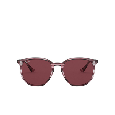 Gafas de sol Ray-Ban RB4306 643175 striped bordeaux havana - Vista delantera