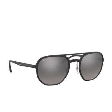 Ray-Ban RB4321CH Sunglasses 601S5J matte black - three-quarters view