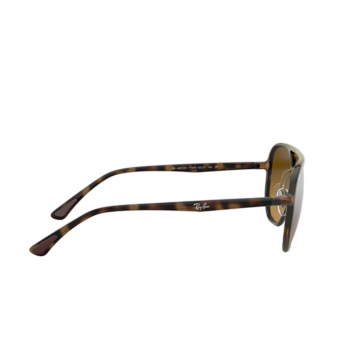 Occhiali da sole Ray-Ban RB4321CH 710/A2 Light Havana - anteprima prodotto 3/4