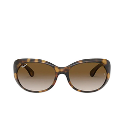 Ray-Ban® Oval Sunglasses: RB4325 color 710/T5 Light Havana 