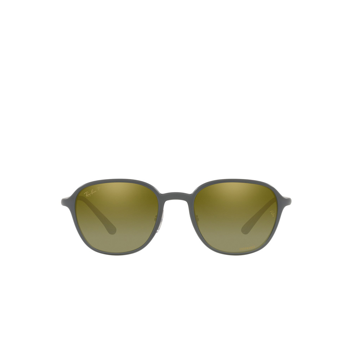 Ray-Ban® Square Sunglasses: RB4341CH color Sanding Gray 60176O - front view.