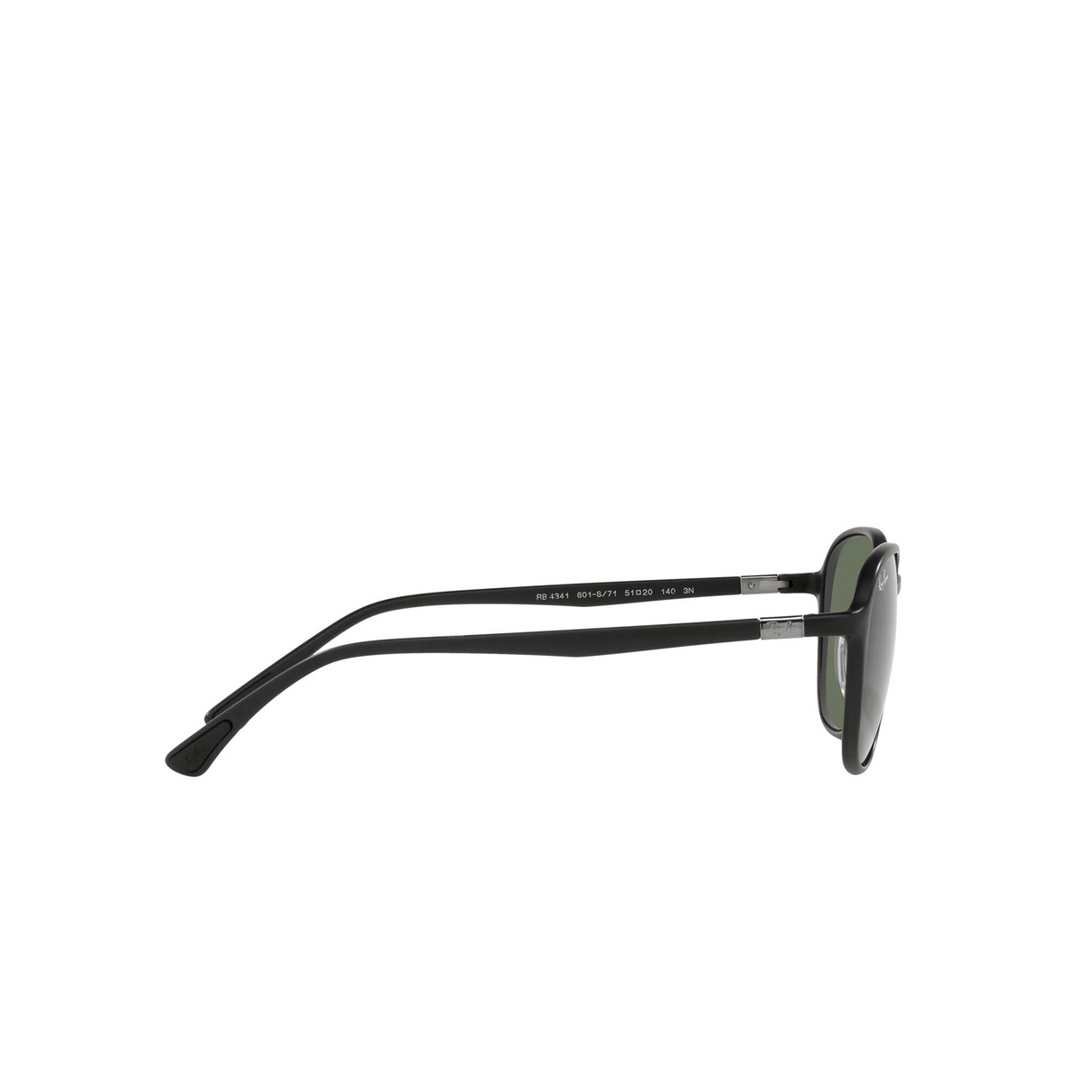 Ray-Ban® Square Sunglasses: RB4341 color 601S71 Sanding Black - product thumbnail 3/3