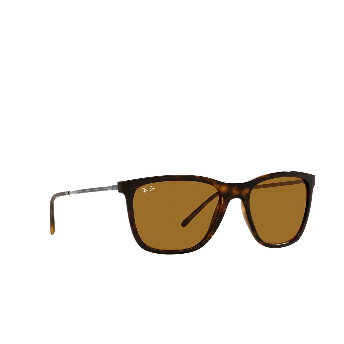 Ray-Ban® Square Sunglasses: RB4344 color 710/33 Havana - product thumbnail 2/3
