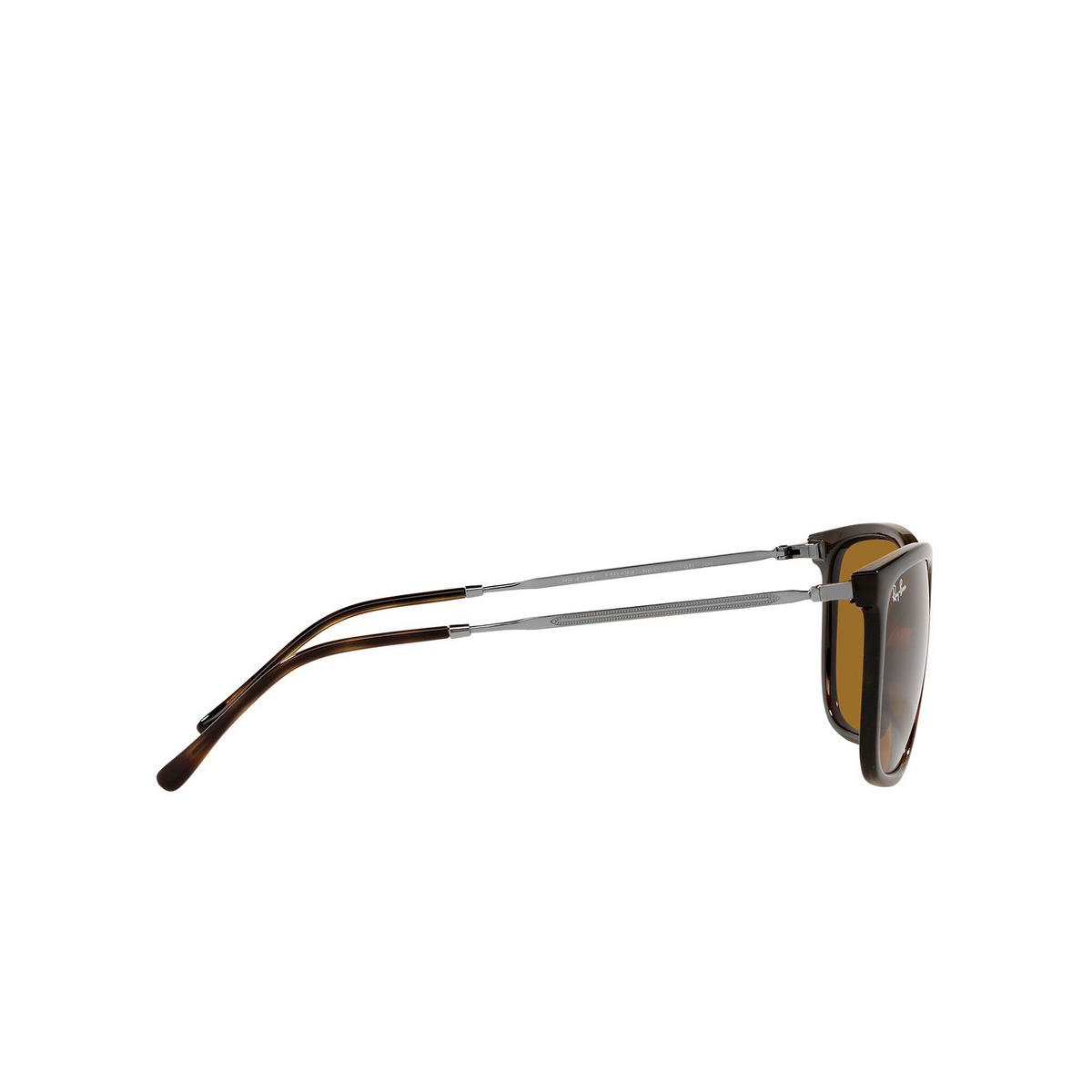 Ray-Ban® Square Sunglasses: RB4344 color 710/33 Havana - 3/3