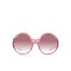 Gafas de sol Ray-Ban RB4345 65338H transparent pink - Miniatura del producto 1/4