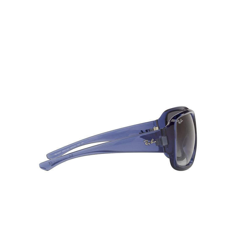 Ray-Ban RB4347 Sunglasses 65318G transparent blue - 3/4