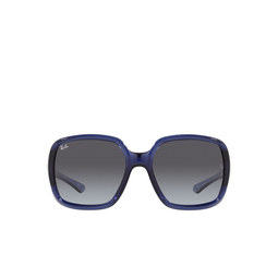 Ray-Ban® Square Sunglasses: RB4347 color Transparent Blue 65318G.