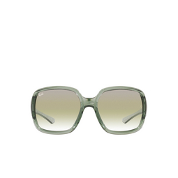 Ray-Ban® Square Sunglasses: RB4347 color Transparent Green 65320N.