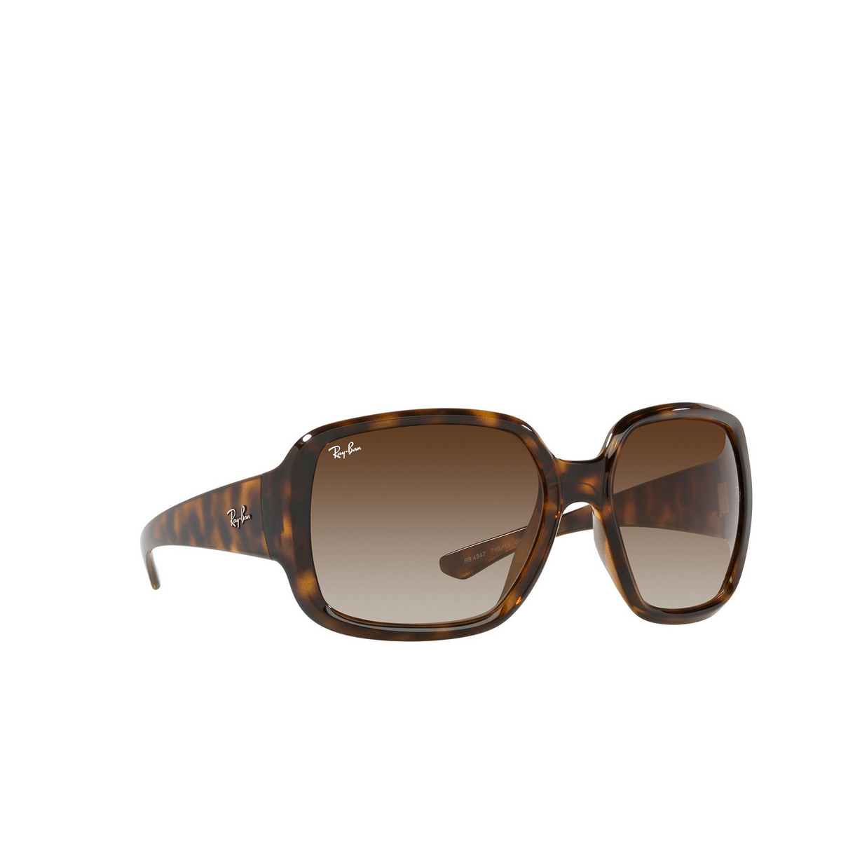 Ray-Ban® Square Sunglasses: RB4347 color Havana 710/13 - product thumbnail 2/3.