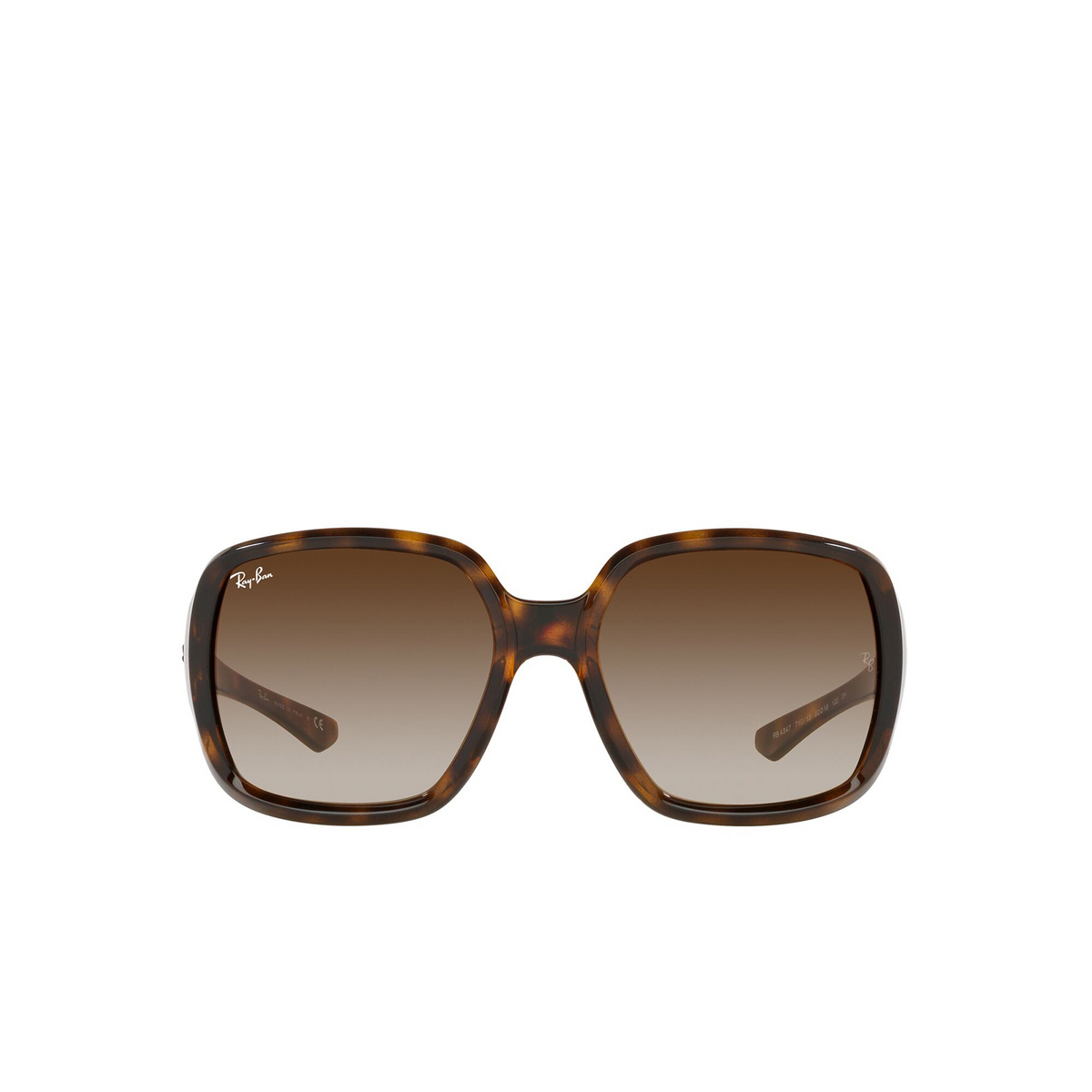 Ray-Ban® Square Sunglasses: RB4347 color Havana 710/13 - product thumbnail 1/3.