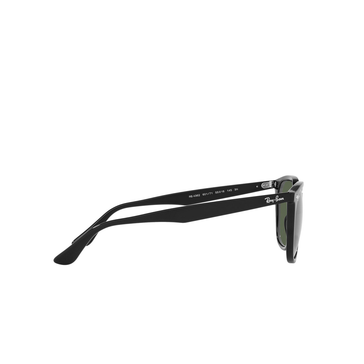 Ray-Ban® Square Sunglasses: RB4362 color 601/71 Black - product thumbnail 3/3