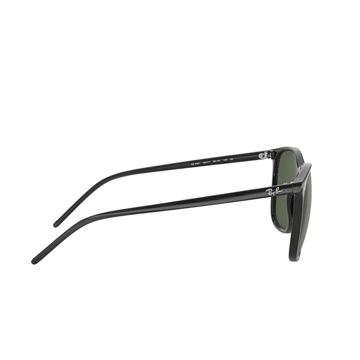 Ray-Ban® Square Sunglasses: RB4387 color 601/71 Black - 3/3