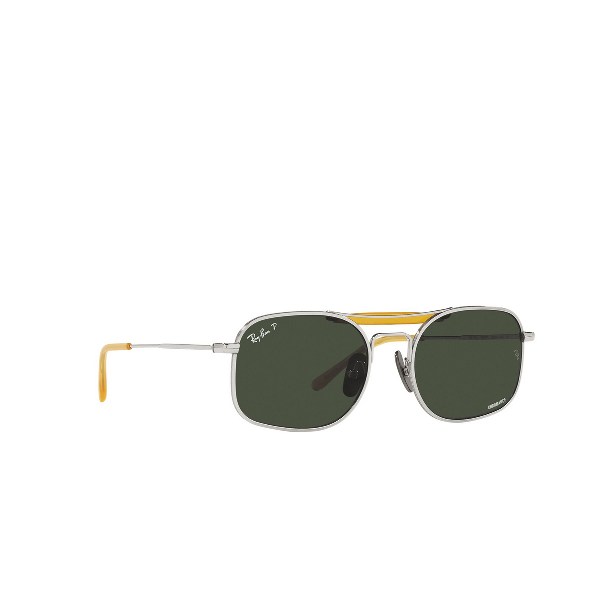 Ray-Ban® Square Sunglasses: RB8062 color Silver 9209P1 - product thumbnail 2/3.