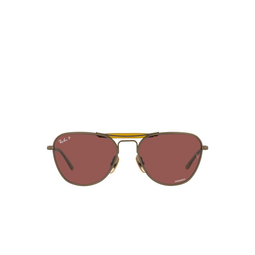 Ray-Ban® Irregular Sunglasses: RB8064 color 9207AL Demi Gloss Antique Gold 
