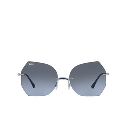 Ray-Ban® Irregular Sunglasses: RB8065 color Blue On Silver 003/8F.
