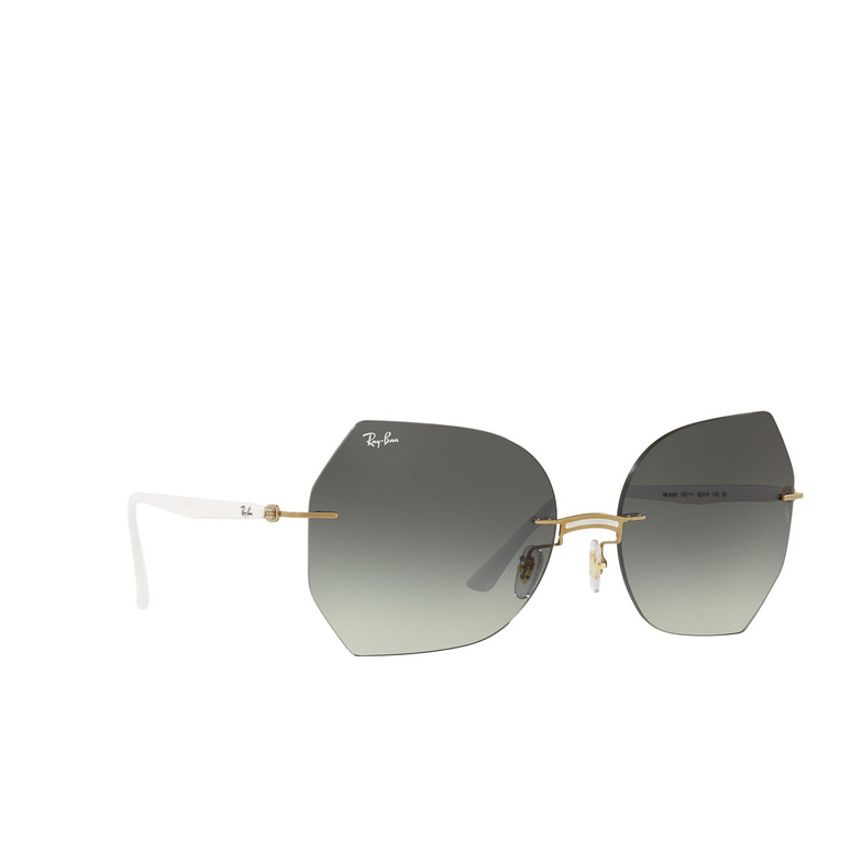 Lunettes de soleil Ray-Ban RB8065 157/11 white on gold - 2/4