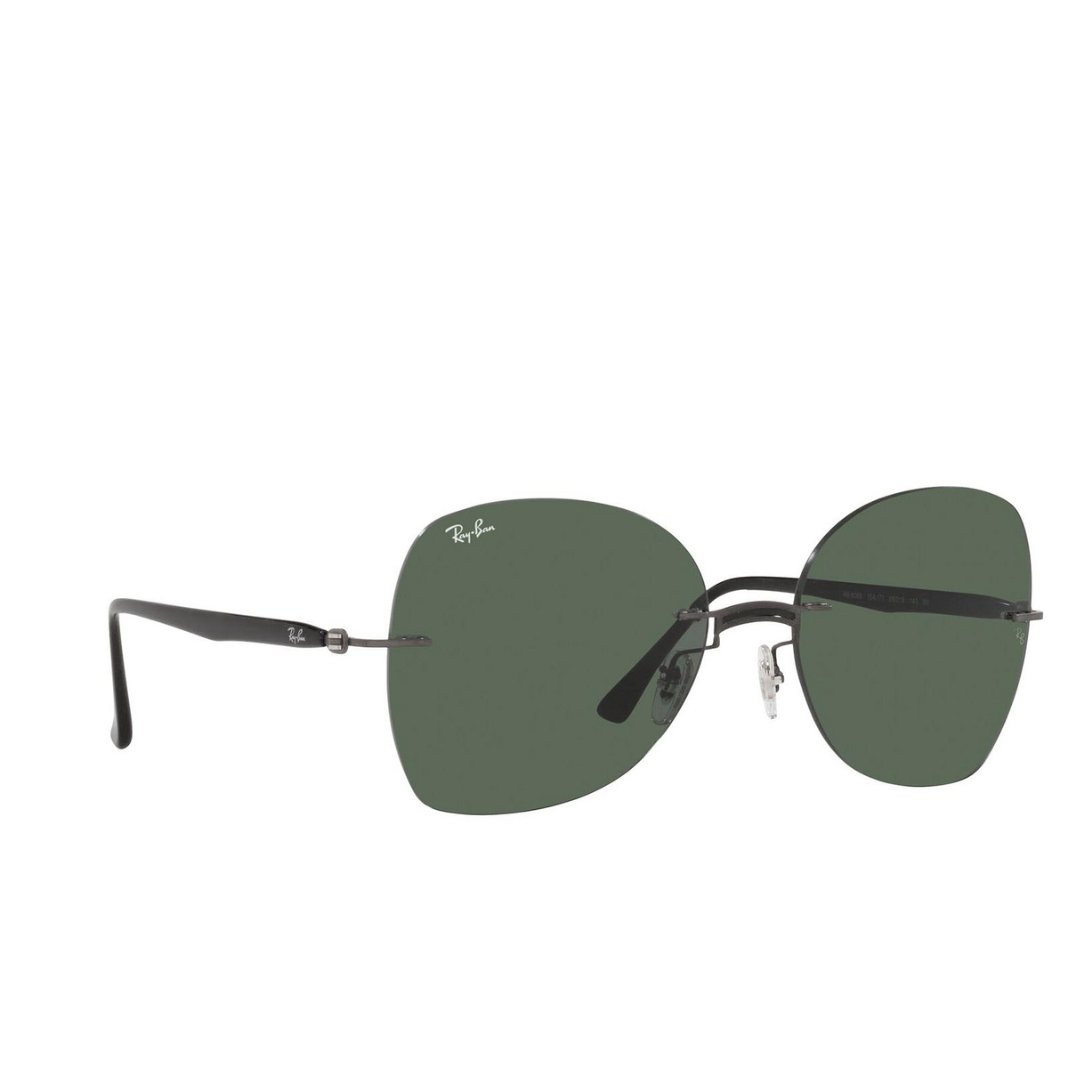 Ray-Ban® Irregular Sunglasses: RB8066 color 154/71 Black On Sanding Gunmetal - product thumbnail 2/3