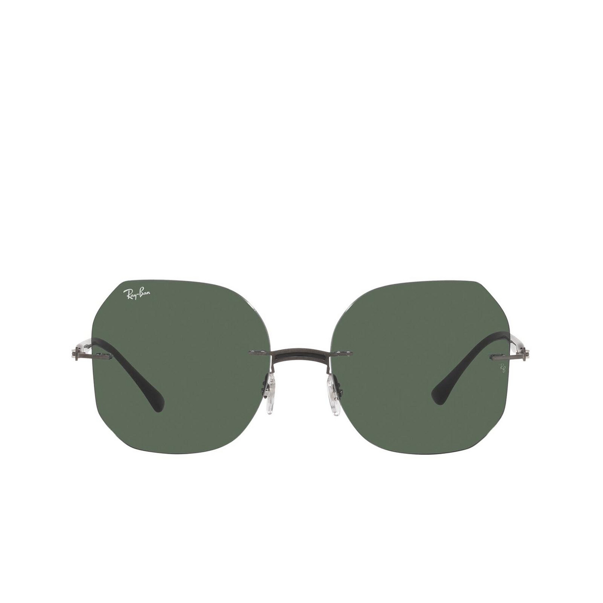 Ray-Ban RB8067 Sunglasses 154/71 Black on Sanding Gunmetal - front view