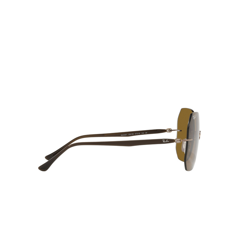 Occhiali da sole Ray-Ban RB8067 155/83 brown on light brown - 3/4